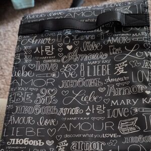 Mary Kay Black and White Cosmetic Bag